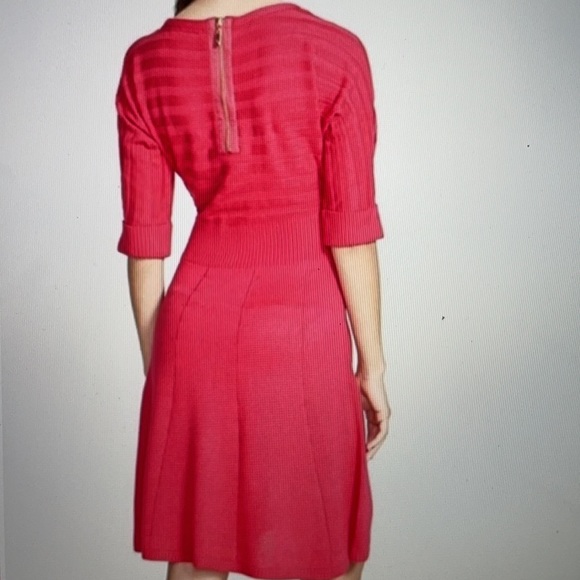 COPY - Eliza J Hot Pink Fit & Flare Sweater Dress Small - Picture 8 of 9